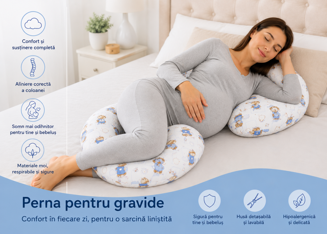 Perna gravide somn confortabil  Bee Friends  BEBEDECO [2]