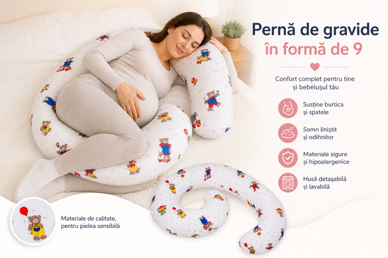 Perna gravide fara dureri de gat Martinel la joaca in forma cifrei 9 BEBEDECO [13]