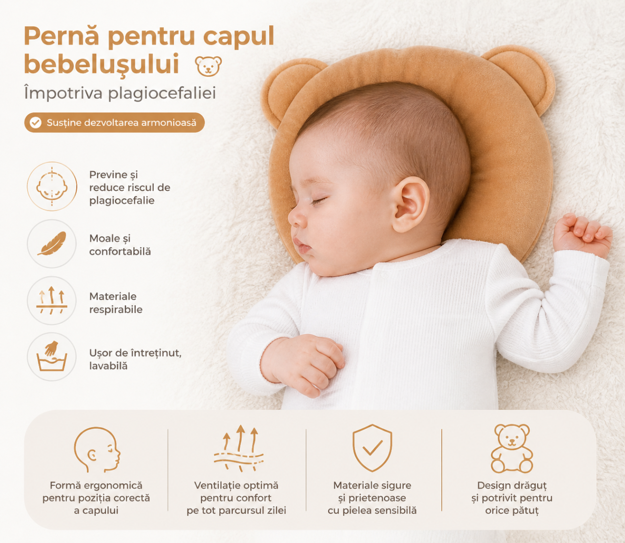 Perna plagiocefalie bebelusi BEBEDECO [2]