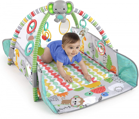 Bright Starts - Salteluta de activitati 5 in 1 Gym & Ball Pit Totally Tropical [6]