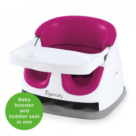 Ingenuity - Scaun de masa 2 in 1 Pink Flambe [1]