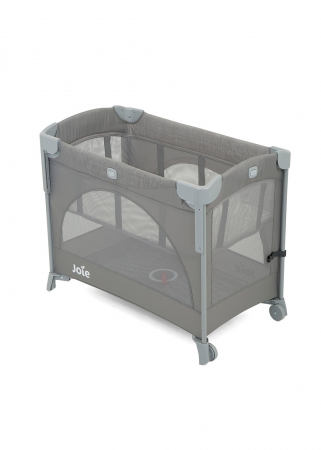 Patuturi bebe - Joie - Patut pliant pentru cosleeping Kubbie Foggy Gray