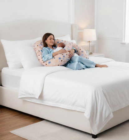 OFERTE SPECIALE - Perna gravide 3 in 1 Summer Nights in forma cifrei 9 BEBEDECO