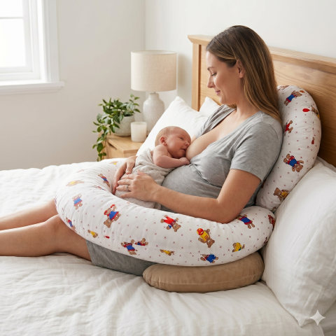 Perna gravide 3 in 1 Cifra 9 BEBEDECO - Set perne gravide - Perna gravide 3 in 1 BEBEDECO Martinel la joaca si Perna colac epiziotomie si hemoroizi bej