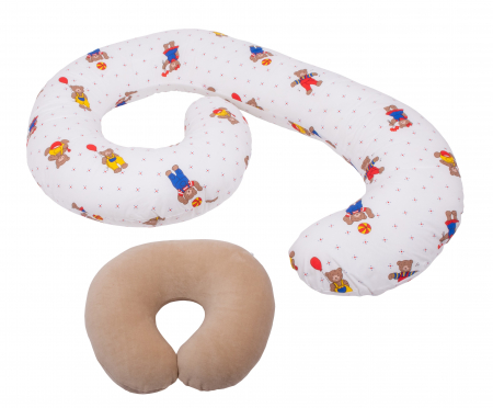 Perne gravide 3 in 1 in forma Cifrei 9 BEBEDECO - Set perne gravide - Perna gravide 3 in 1 BEBEDECO Martinel la joaca si Perna colac epiziotomie si hemoroizi bej