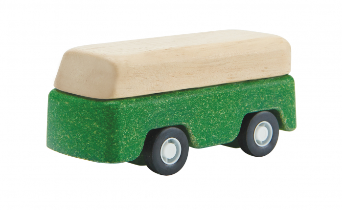 Autobuz din lemn, culoare verde [1]