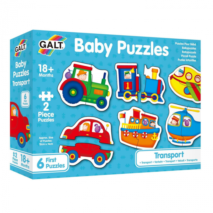 Baby Puzzles: Set de 6 puzzle-uri Transport (2 piese) [3]