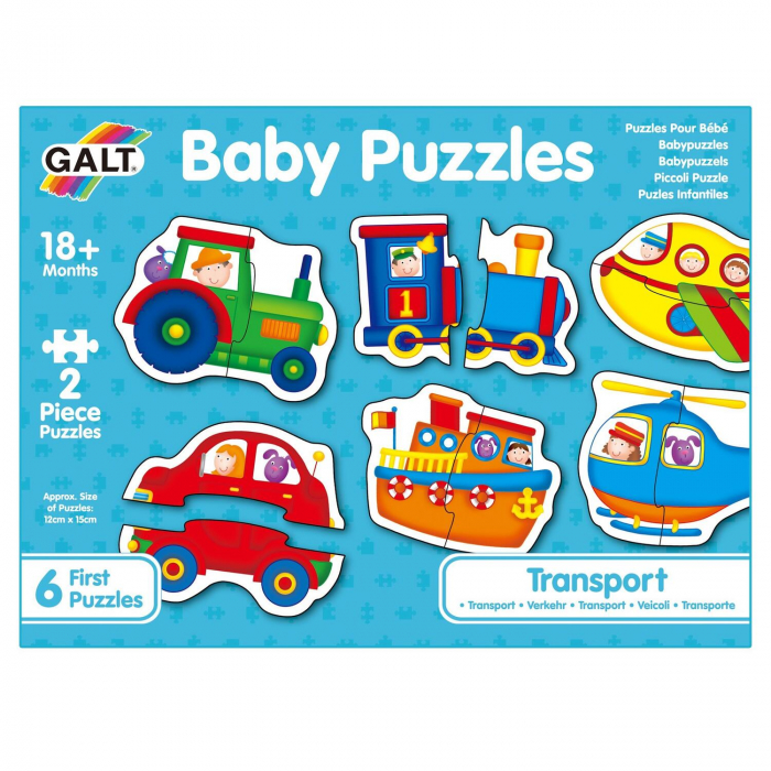 Baby Puzzles: Set de 6 puzzle-uri Transport (2 piese) [1]