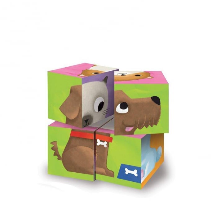 Puzzle cubic - Animalute de companie [4]
