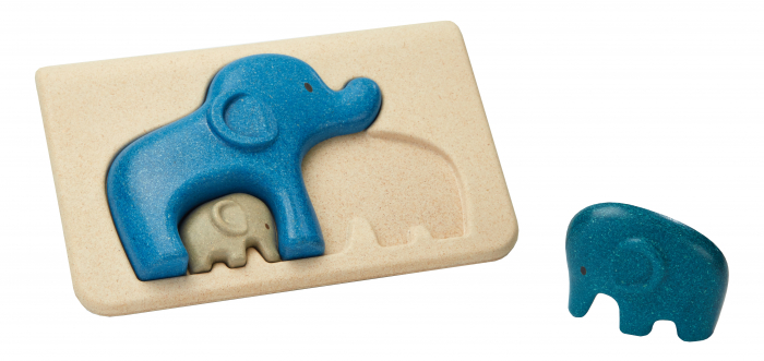 Puzzle din lemn cu elefanti [1]
