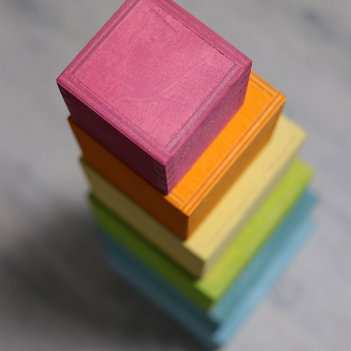 Set mare de cutii colorate pastel [5]