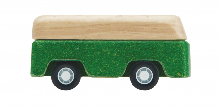 Autobuz din lemn, culoare verde [2]