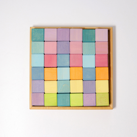 Cuburi Mozaic, nuante pastel, mediu [1]