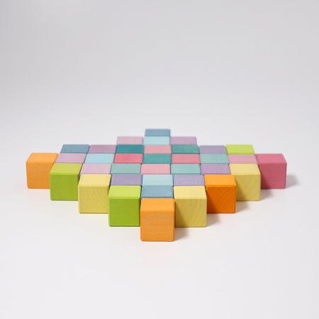 Cuburi Mozaic, nuante pastel, mediu [4]