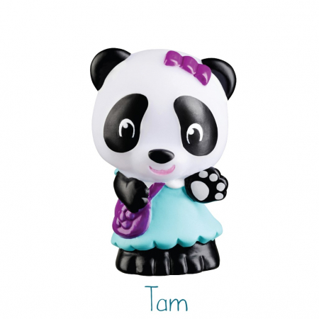 Familia de ursuleti Panda - Set figurine joc de rol [6]