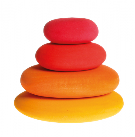 Forme in echilibru, oval, nuante de rosu [0]