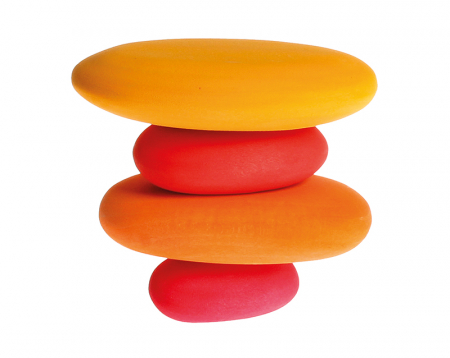 Forme in echilibru, oval, nuante de rosu [1]