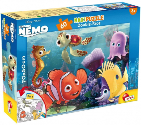 Puzzle de colorat maxi - Nemo si pietenii (60 piese) [2]
