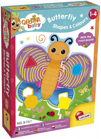 Puzzle de podea - Fluturas cu forme si culori (29 piese) [1]