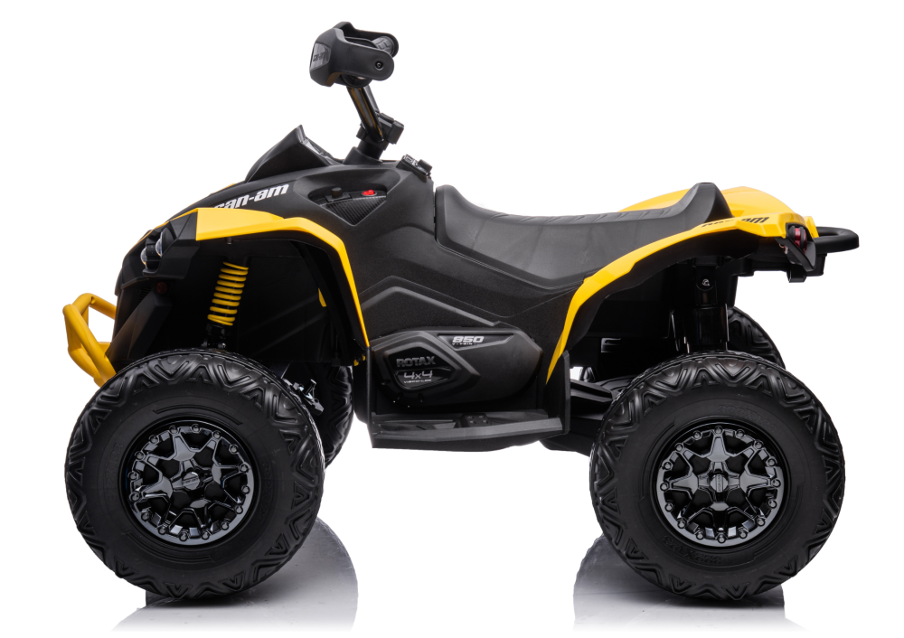 ATV electric copii DK-CA002 4x4, 12V 7Ah, 4 motoare 45W, telecomanda parentala, roti EVA, GALBEN, 3-7 ani [3]
