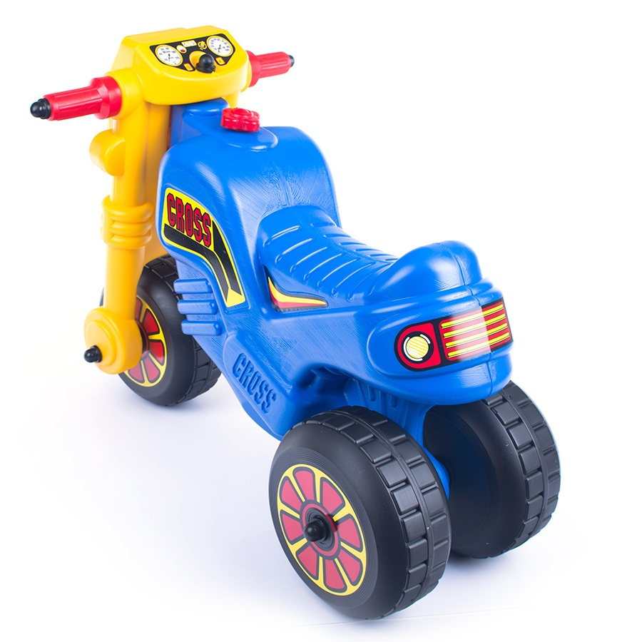 Tricicleta fara pedale CROSS albastra pentru copii tip ride-on [4]