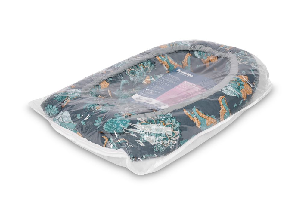 Velvet Baby Nest/baby Cocoon – Paradise emerald + PERNA [6]