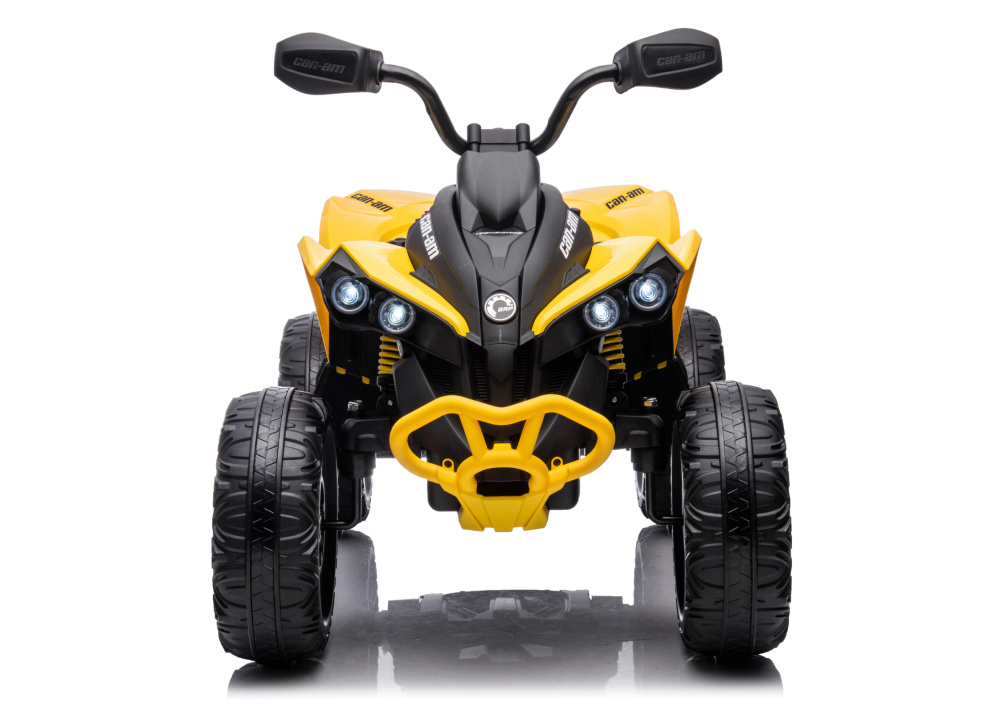 ATV electric copii DK-CA002 4x4, 12V 7Ah, 4 motoare 45W, telecomanda parentala, roti EVA, GALBEN, 3-7 ani [10]