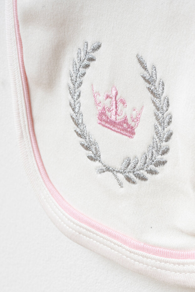 Set nou nascut fetita princess brodat bumbac 5 piese [2]