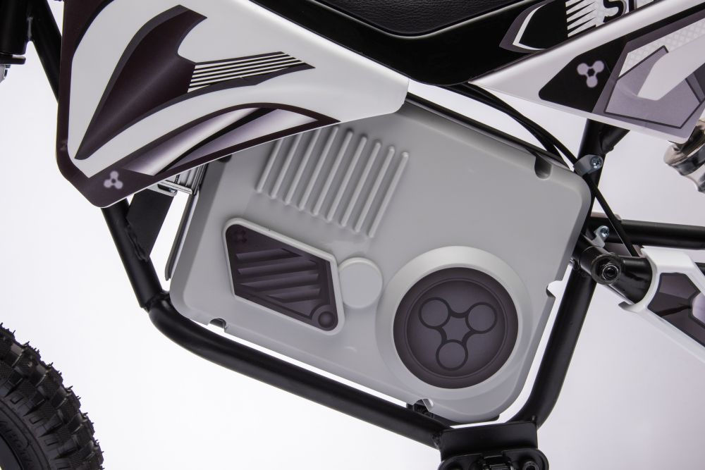 Motocicletă Cross cu Acumulator A9901 Albă pentru Copii [18]
