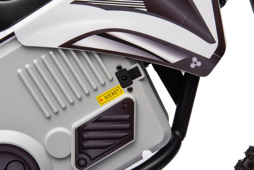Motocicletă Cross cu Acumulator A9901 Albă pentru Copii [13]