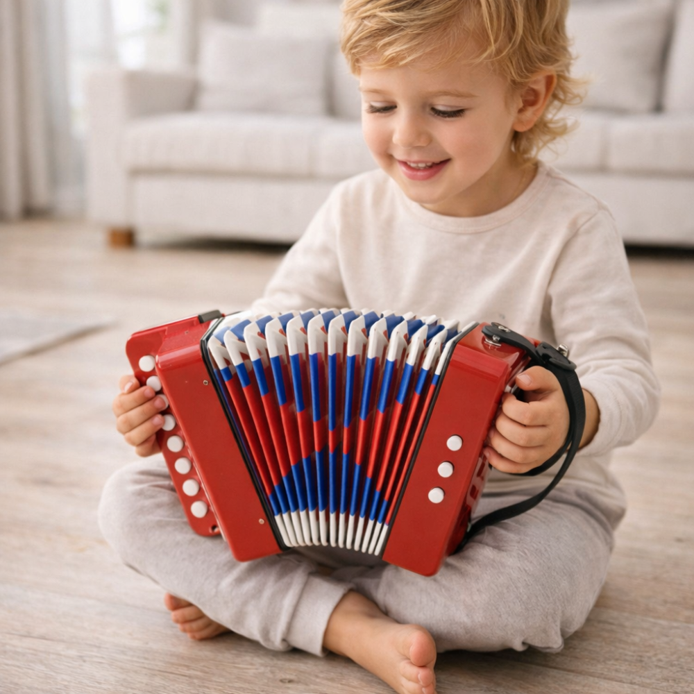 Acordeon Muzical pentru Copii Mici Rosu [3]