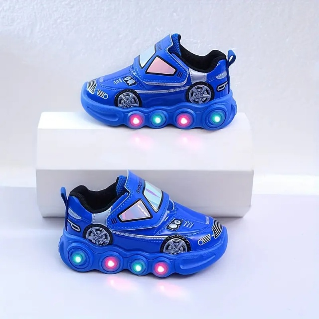 Adidasi albastri cu luminite - Car [3]