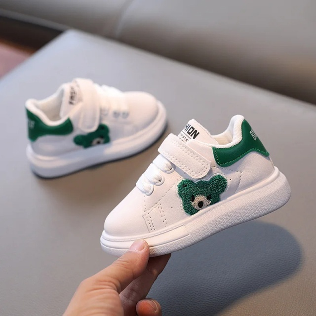 Adidasi albi - Green Teddy [1]