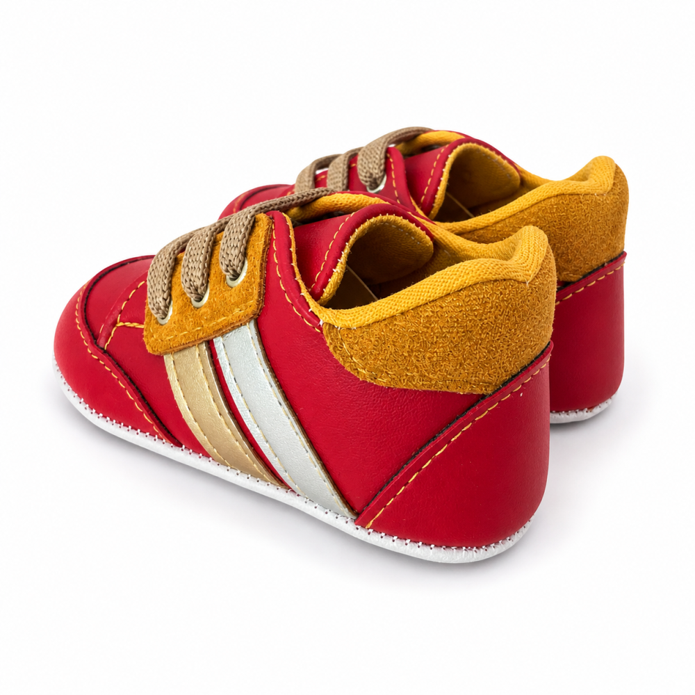 Adidasi bebe cu sireturi red - Pattini [4]