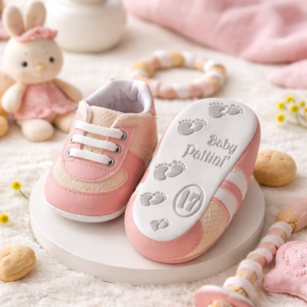 Adidasi bebe fetite Pattini Roz comozi si flexibili [2]