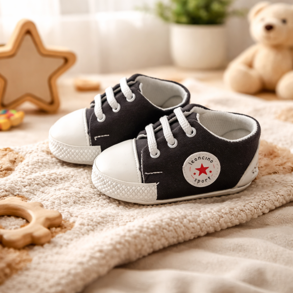 Adidasi bebelusi LEONCINO negru [4]