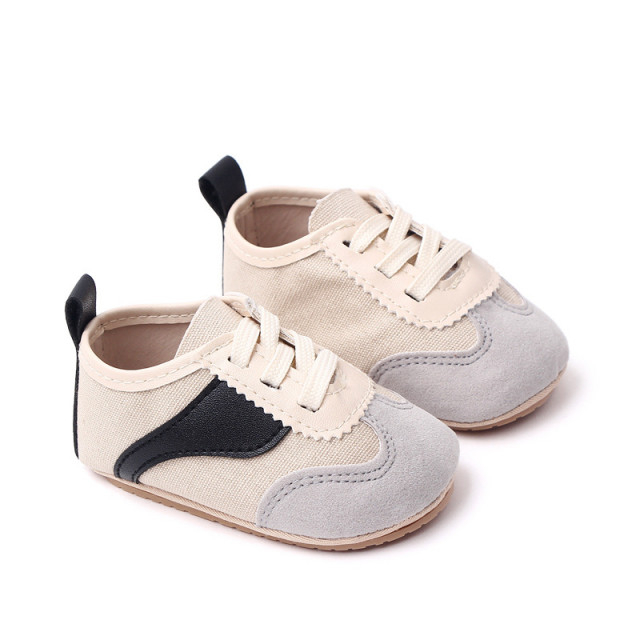 Adidasi crem cu negru si gri - Sporty [4]