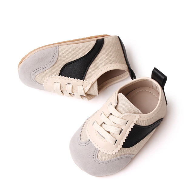 Adidasi crem cu negru si gri - Sporty [5]