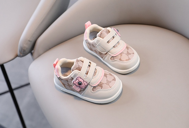 Adidasi CREM pentru fetite - Pink Teddy [4]