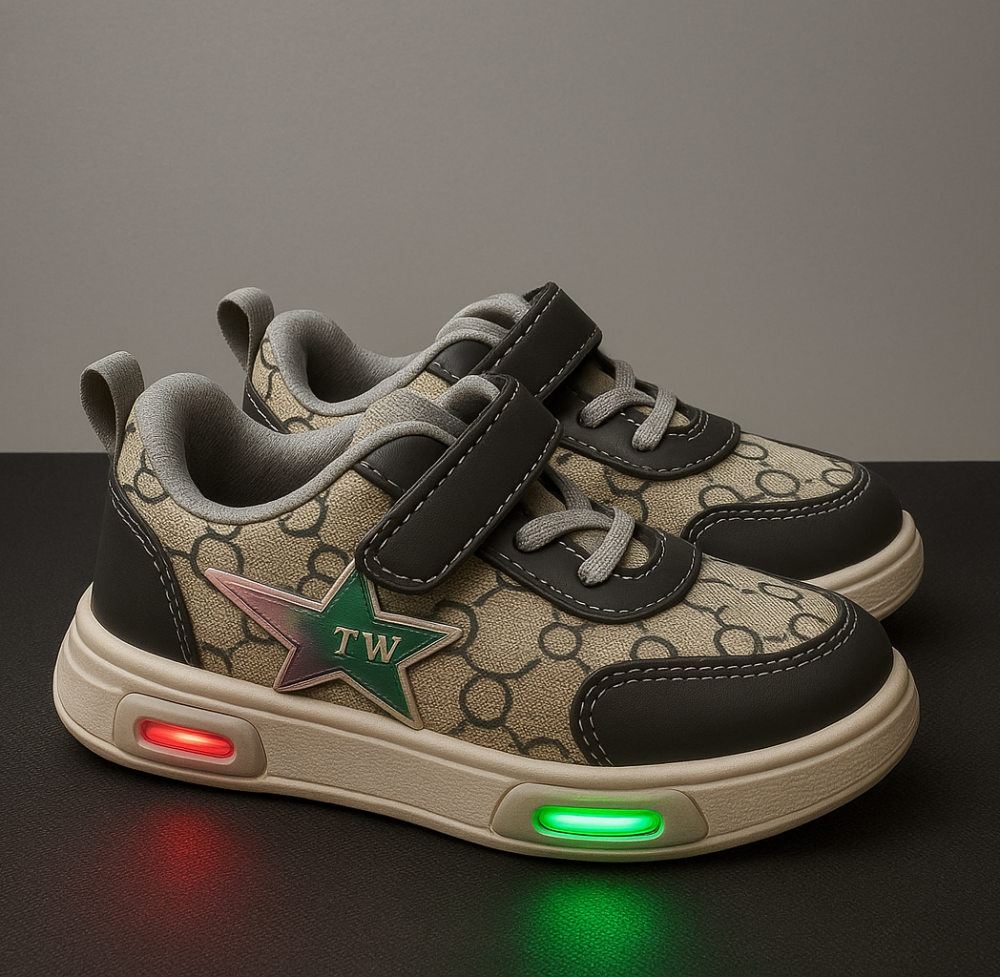 Adidasi cu luminite Super Cute (fara accesoriu broscuta) [8]