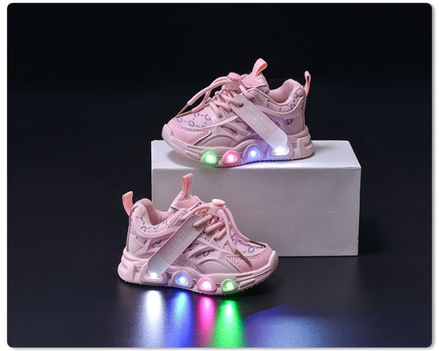 Adidasi ROZ cu luminite - Seika [1]