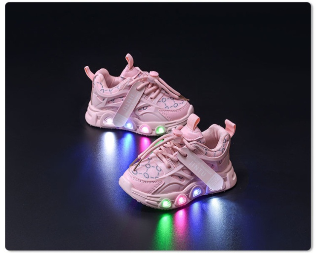 Adidasi ROZ cu luminite - Seika [4]