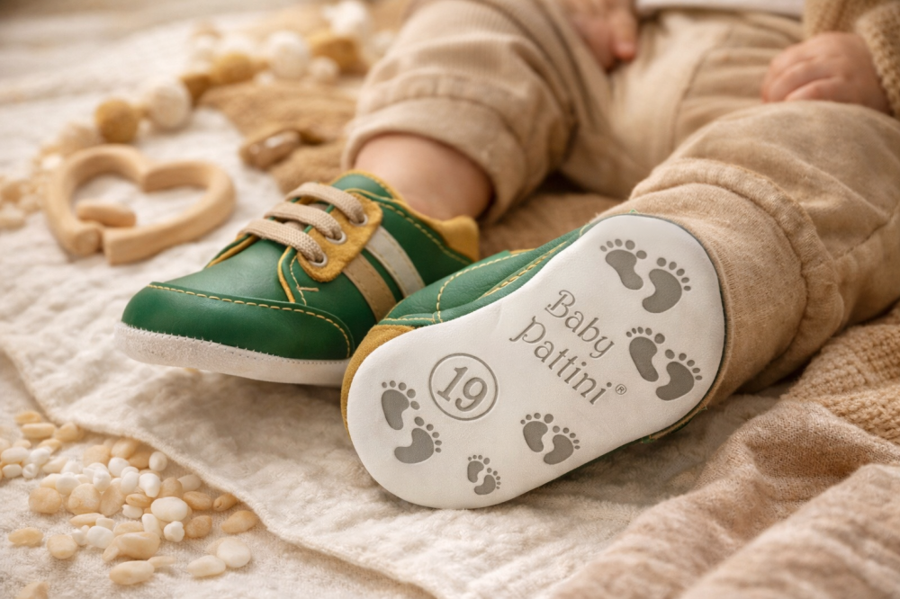 Adidasi verzi bebe cu sireturi - Pattini [3]