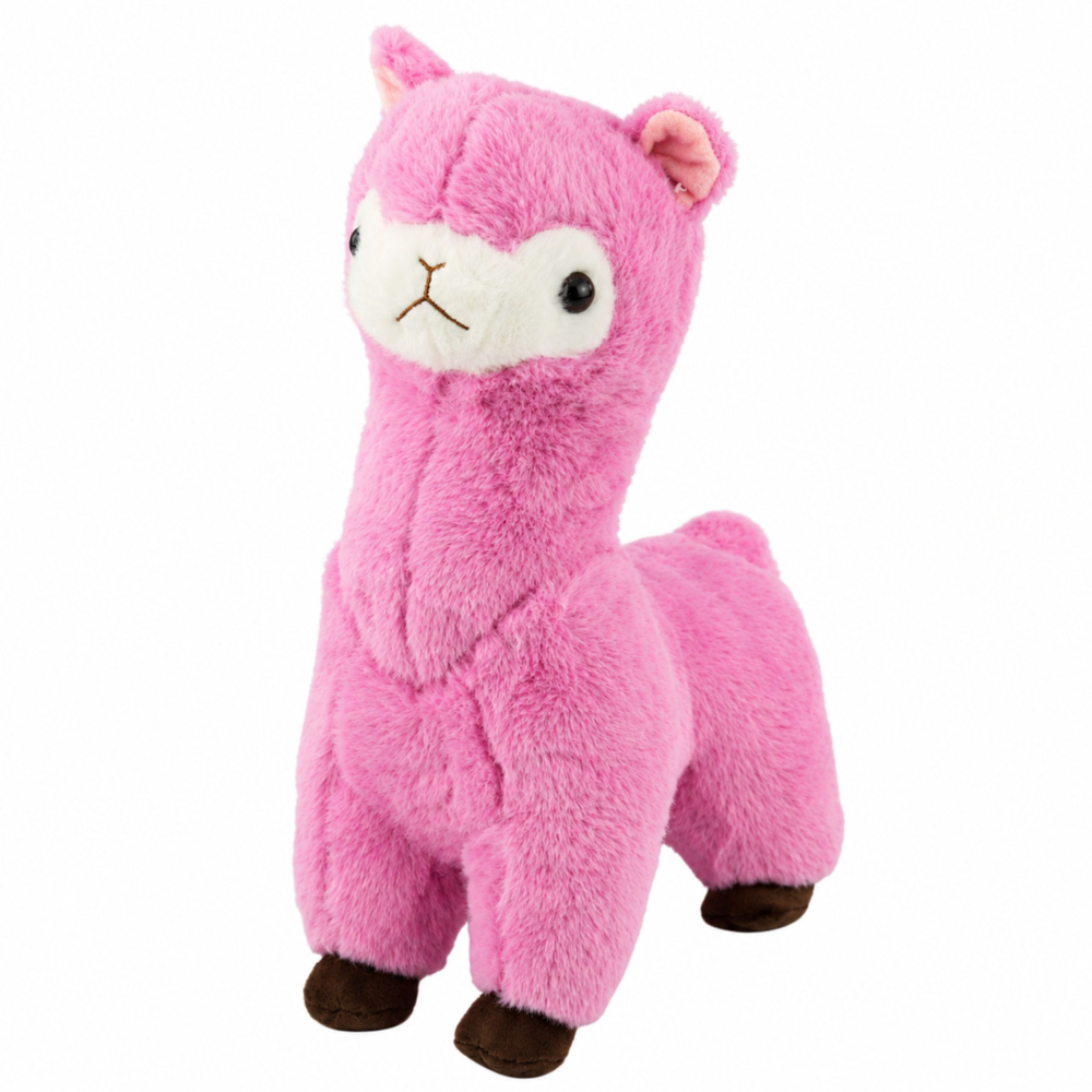 Alpaca Lama din Plus Roz Moale si Pufoasa 28 cm, 3 ani+ [6]