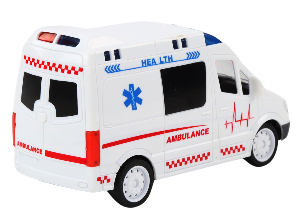 Ambulanta cu telecomanda Lumini si Sunete Alb [3]