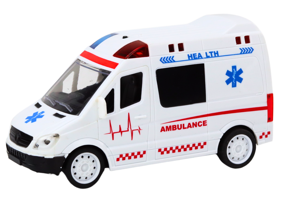 Ambulanta cu telecomanda Lumini si Sunete Alb [2]