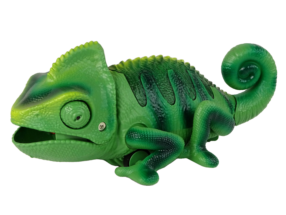 Animale R/C Cameleon cu telecomanda lumini verzi 28 cm, 6 ani+ [4]