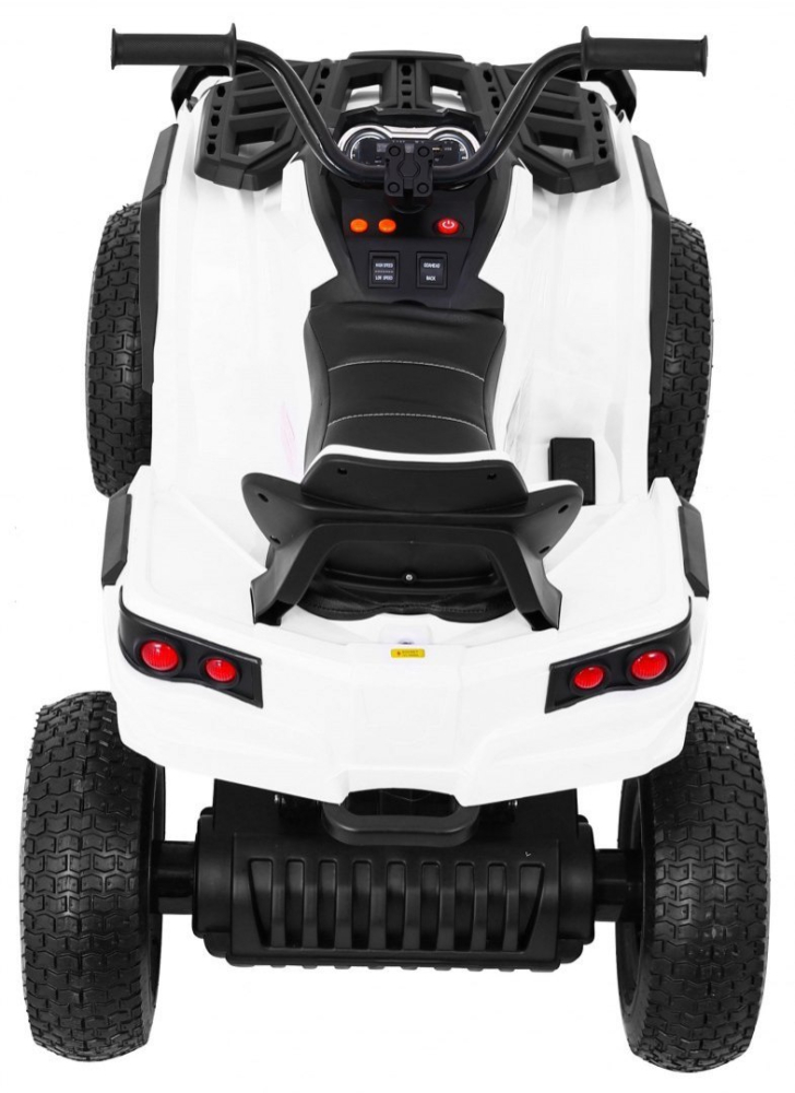 ATV Electric BDM0906, Alb, Roți Cauciuc, 12V 7Ah, Piele Ecologică [7]