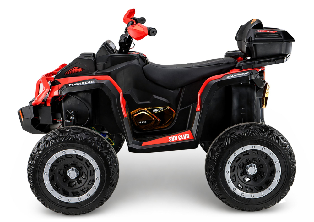 ATV Electric pentru Copii Quad XW-08 Red, 4x4, Motoare 4x45W, Roți EVA [4]