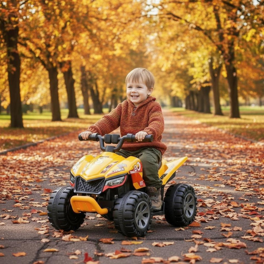 ATV Electric pentru Copii 6V – Model Sport – Galben [1]